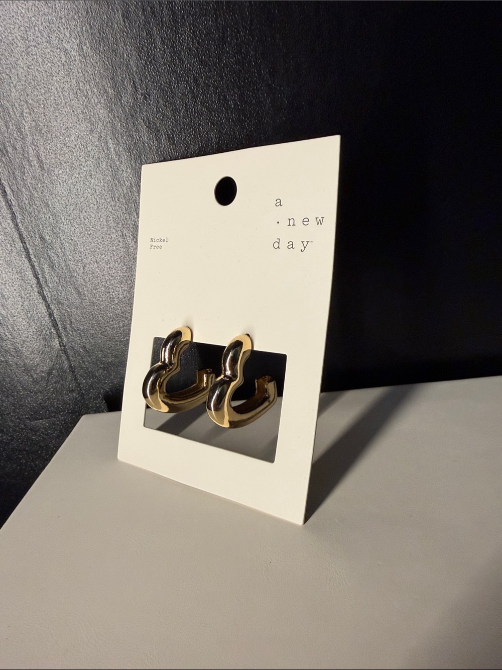 NWT A New Day Wavy Chunky Gold Hoop Earrings - Designer